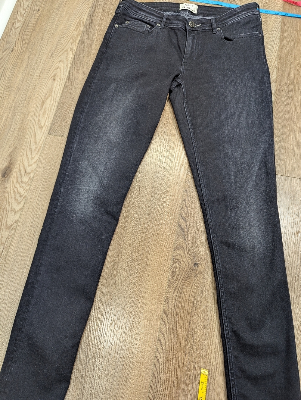 Acne Studios Low Raven Jeans – Black – Size 30/32 - Picture 9 of 9